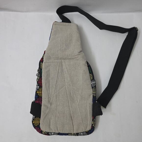 NWT Nepal Boho Chic Sling Bag Sun & Flower Hippie CrossBody Purse Rising Int'l - Picture 2 of 7